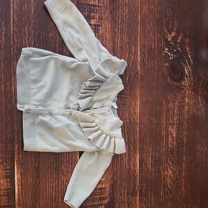 H&m Kids Ruffled Gray Sweater